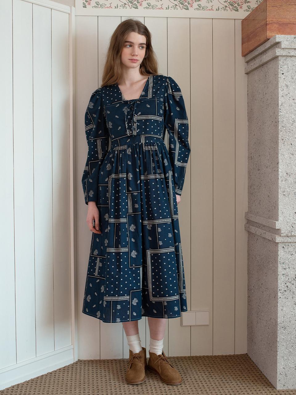 Paisley Pattern Dress - 2colors