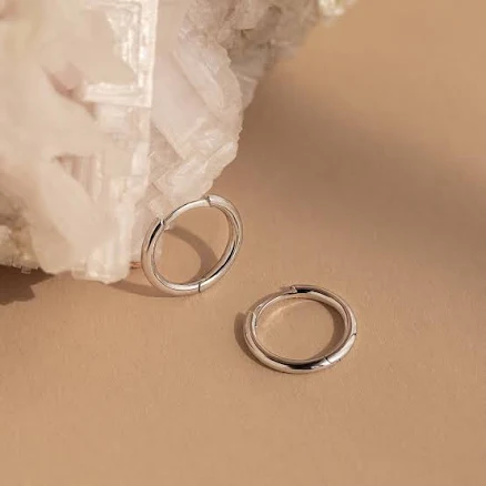Caitlyn Minimalist Everyday Mini Bold Stacking Hoop Earrings Mom Gift