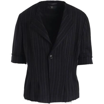 RY/ STRIPE Collarless Jacket