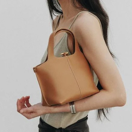 Atelier de LUMEN Panier Petit Bag misty white