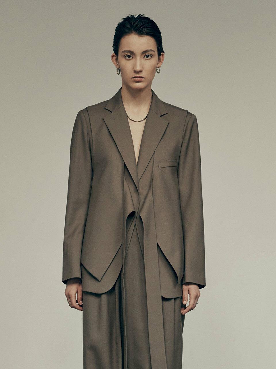 Layered Blazer Brown