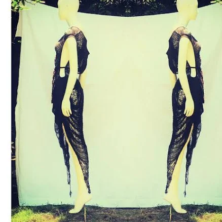 Reversible Hand Shredded Tank Top Dress
