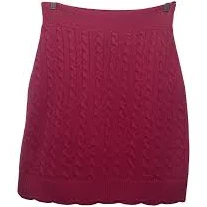 Wool mid-length skirt