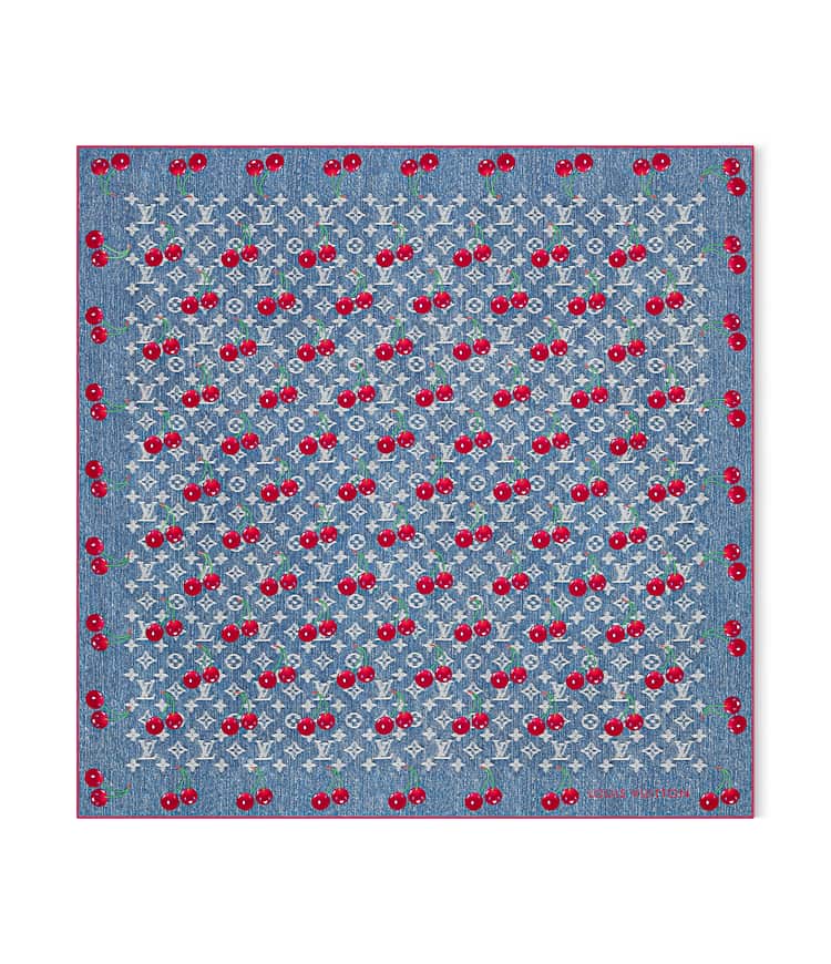 Denim Cerise Square 90