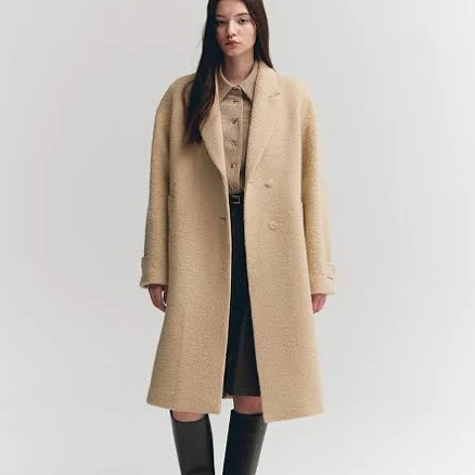 MOAT Alpaca Mohair Half Coat
