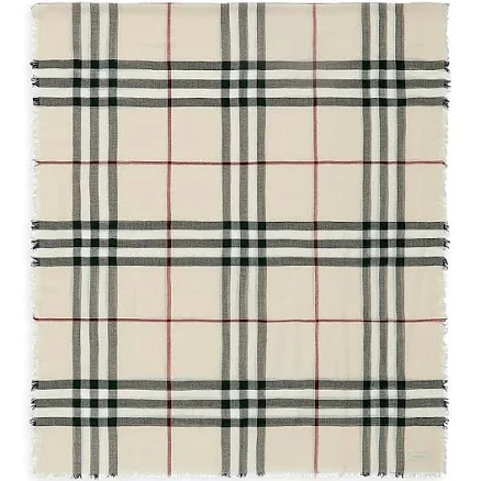 Burberry Women's Check Wool Scarf