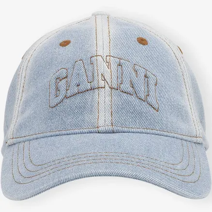Ganni Cotton Baseball Cap