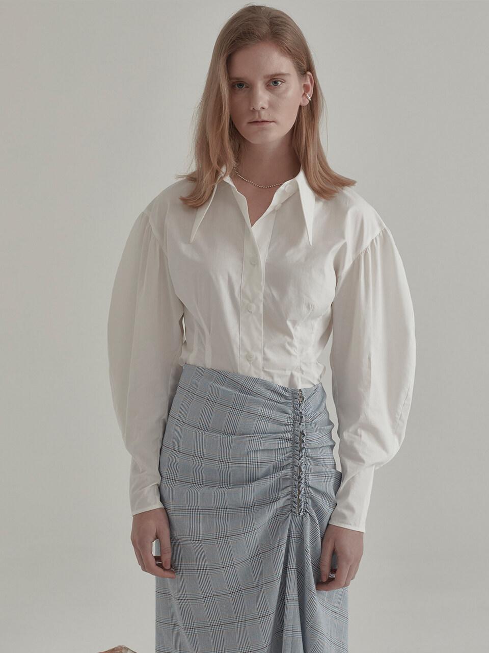 Lecorb Volume Sleeve Shirt Off White