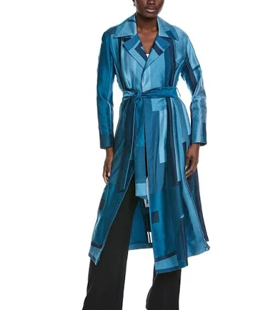 Ivani Silk-Blend Trench Coat