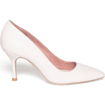 Classic White Leather Pump