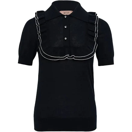 N°21 Ruffles Button Fastening Polo