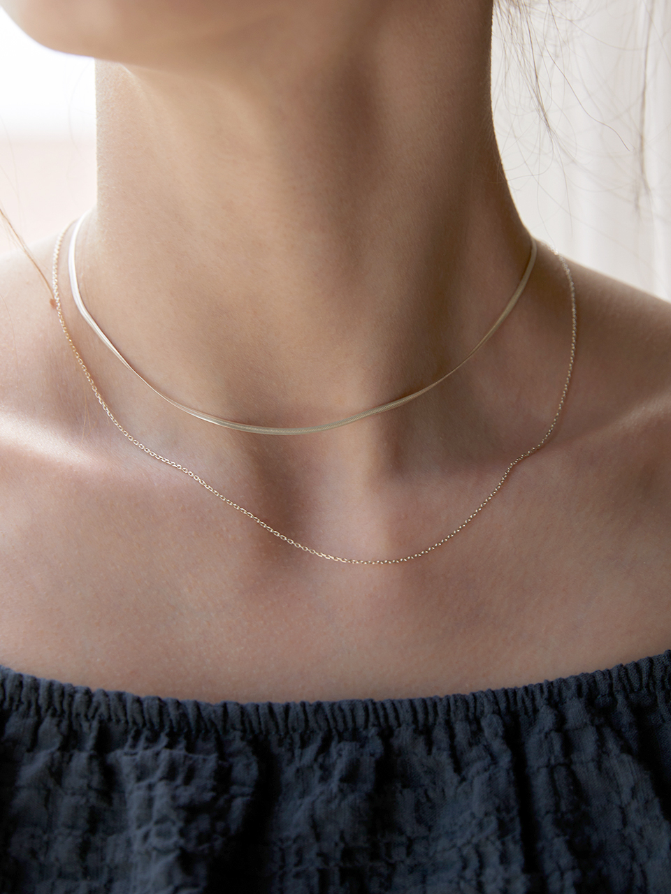 [Silver925] Chain Layered Necklace