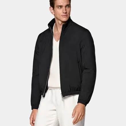 Suitsupply Men's Reversible Water-Repellent Technical Fabric Bomber Jacket