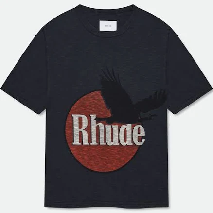 RHUDE EAGLE LOGO Slub Tee
