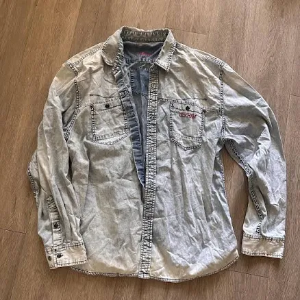 Marithé Girbaud François Embroidered Denim Shirt