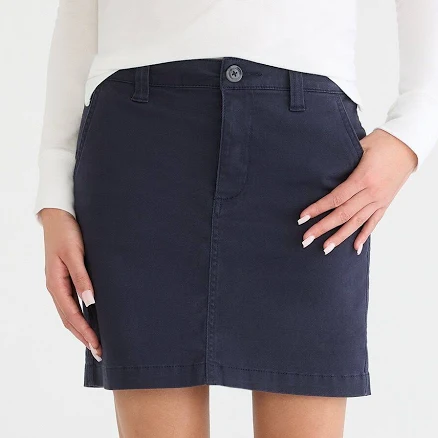 Aeropostale Women's Classic 16" Cotton Skirt