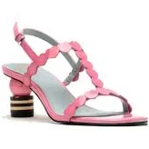 Frances Valentine Kiki Heart Pink Soft Patent Leather Heels