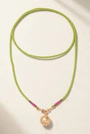 Marie Lichtenberg 18ct Rose Gold Heartbeat Orb Pendant Necklace