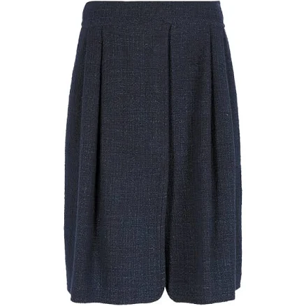 CHANEL Pleated Tweed Skirt