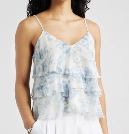 Open Edit Ruffle Tiered Camisole