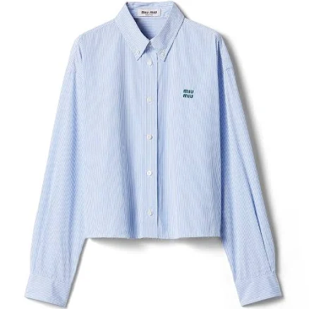 Miu Miu Cotton Poplin Shirt Woman