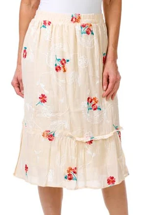 Sapphire Women's Flower Embroidered Skirt