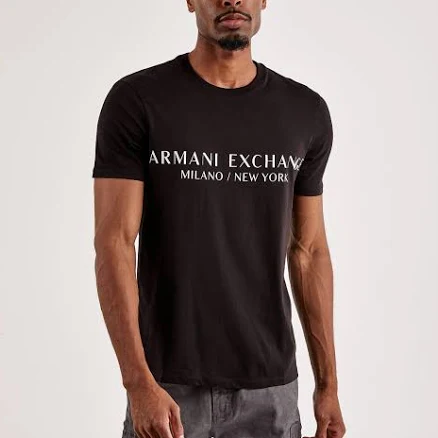 Armani Exchange Men Armani Exchange Logo Tee Black 2xlg