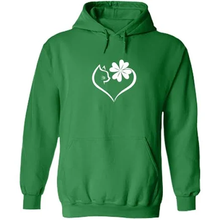 Purrfectly Lucky Heart Hoodie