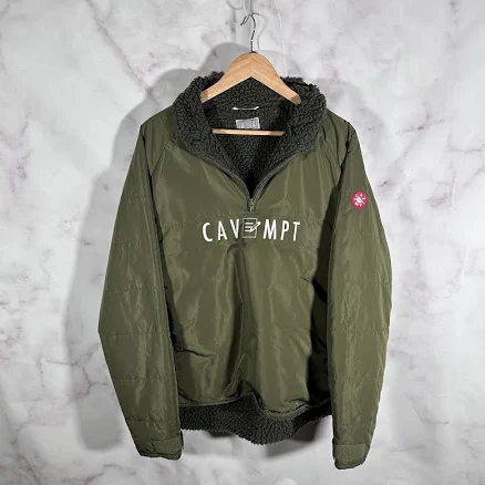 Cav Empt Jacket Green Pullover Half-zip Size L Japanese Designer