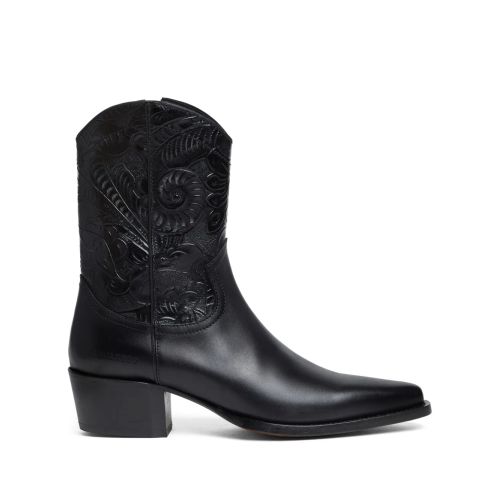Worn-treated Biker Boots