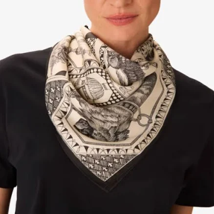 Barocco Silk Square Scarf