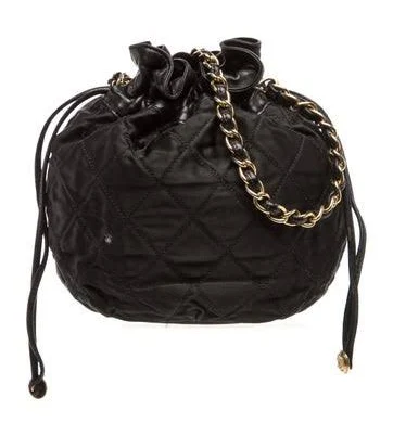 CHANEL CC Quilted Lambskin Bucket Bag