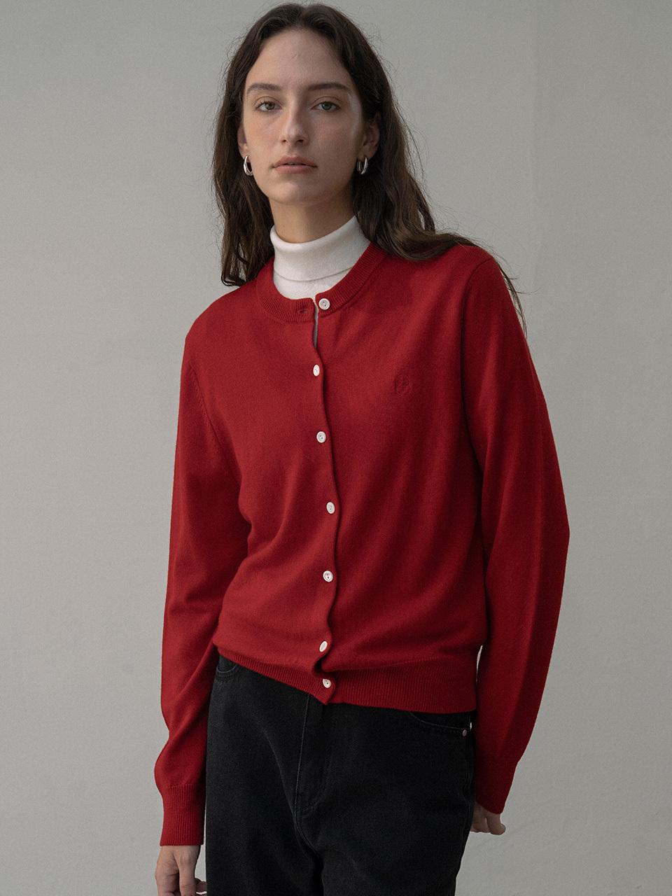 Merino Wool Minimal Cardigan