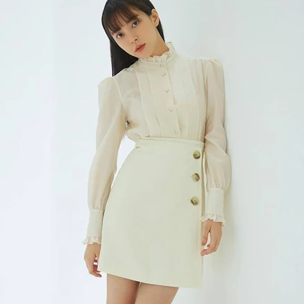 HANAVO SKIRT - White by W Concept