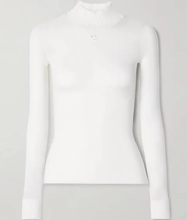Courreges Women's Ribbed-Knit Top