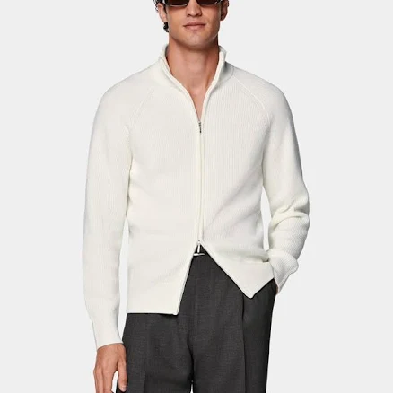 Suitsupply Men's Ribbed Wool Cardigan
