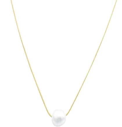 Adornia Women's Freshwater Pearl Pendant Necklace