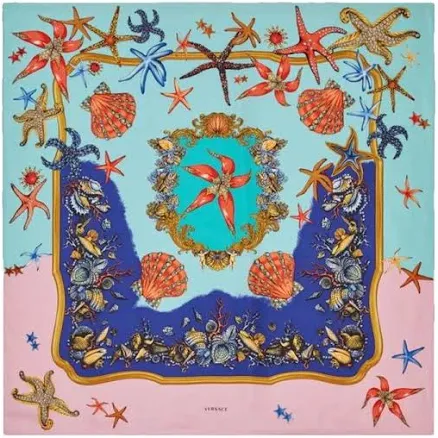 Versace Trésor de la Mer Print Scarf
