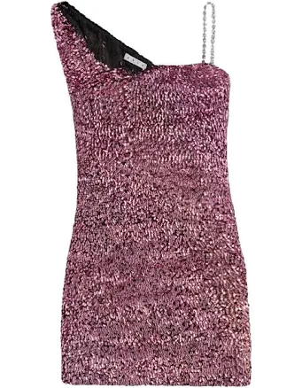 Crystal Strap Sequin Mini Dress