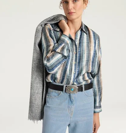 ARLES Silk Twill Printed Shirt