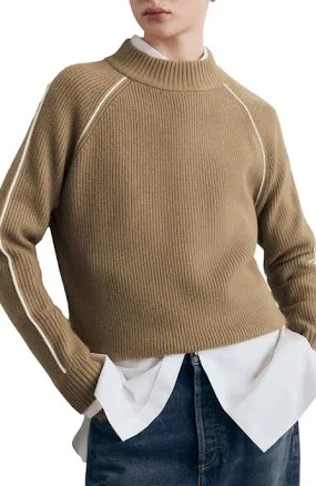 MANGO Women's Francus Sweater with Contrasting Stripes