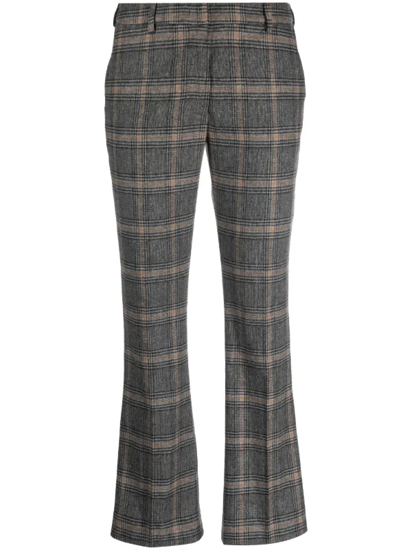 Checked Tailored Trousers