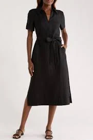 Costalina Linen Midi Dress