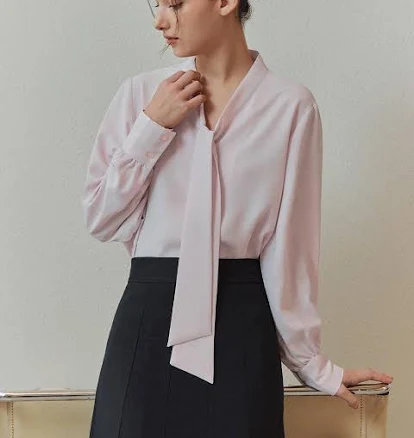 ZEROSTREET Tie Blouse_10 COLORS by W Concept