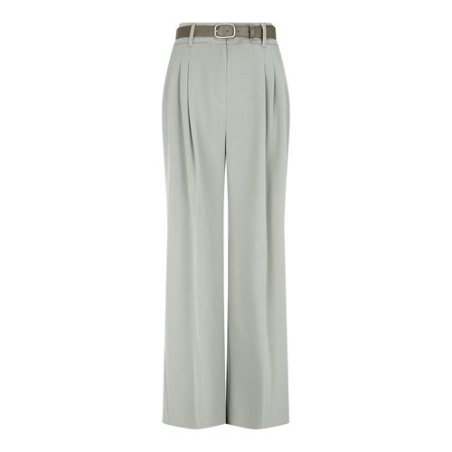 Tuck Point Belted Trousers