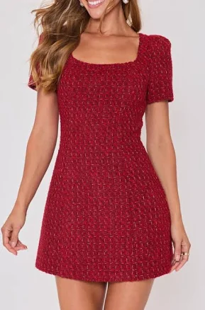 VICI Collection Blair Tweed Minidress