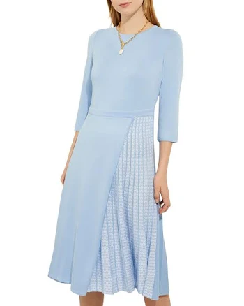Misook Women's Contrast Panel Knit Dress