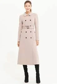 Cashmere Wool Round Collar Double Coat 2(m)