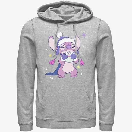 Disney Lilo & Stitch Cozy Angel Hot Cocoa Graphic Hoodie