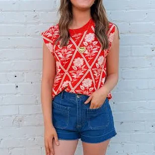 Crimson Garden Knit Vest